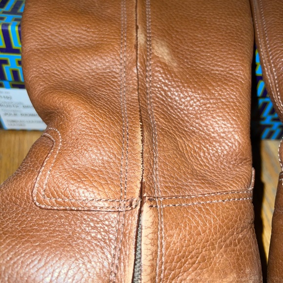 Tory Burch rustic brown (tan) Leather Jolie Riding boot size 8 - Picture 2 of 14